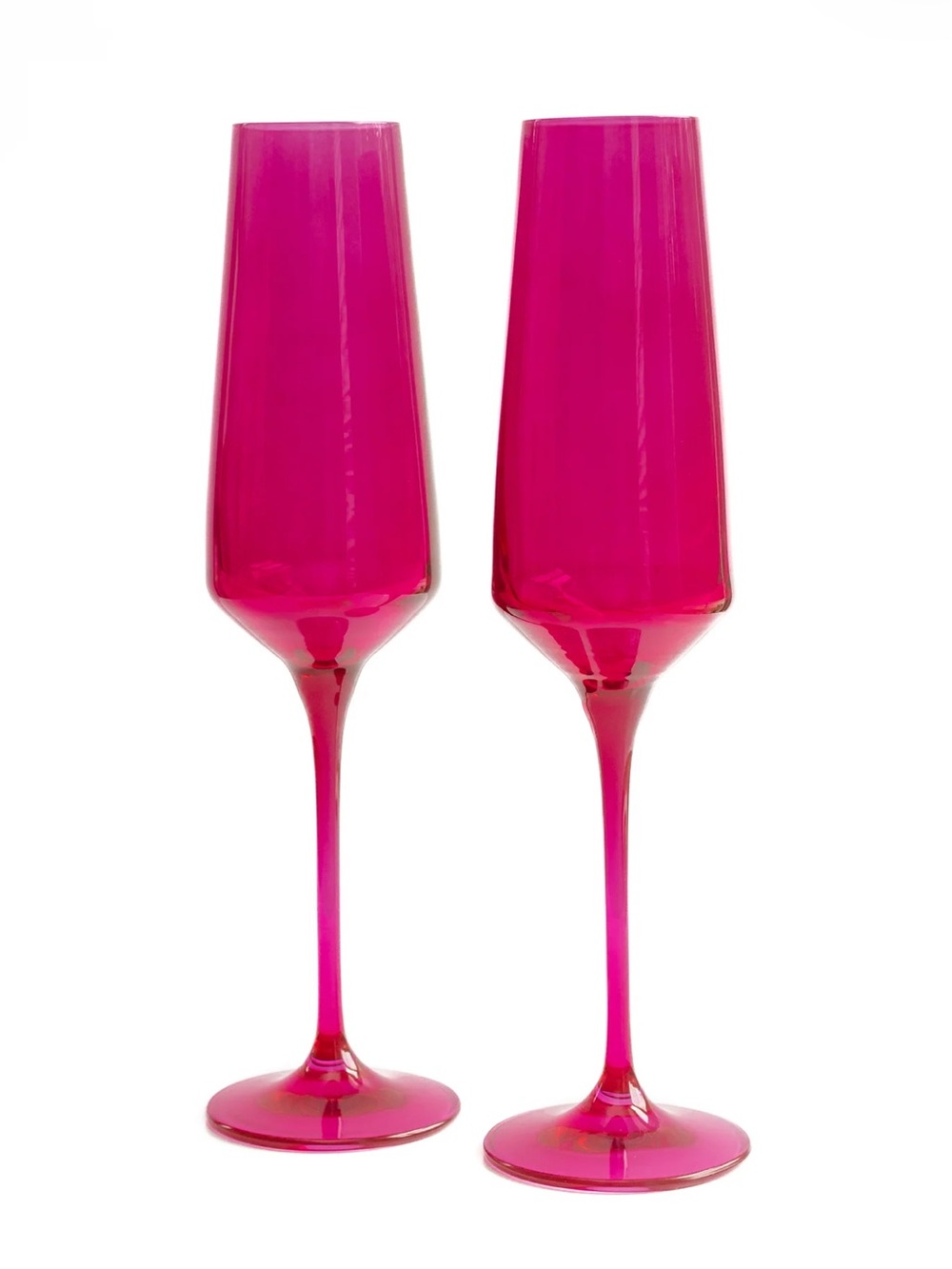 Estelle Viva Magenta Champagne Flutes - Set of 2